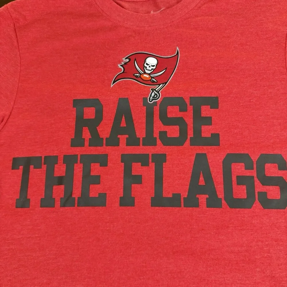 Men's Tampa Bay Buccaneers Stated Short Sleeve T-Shirt raise the flags Nike Sm